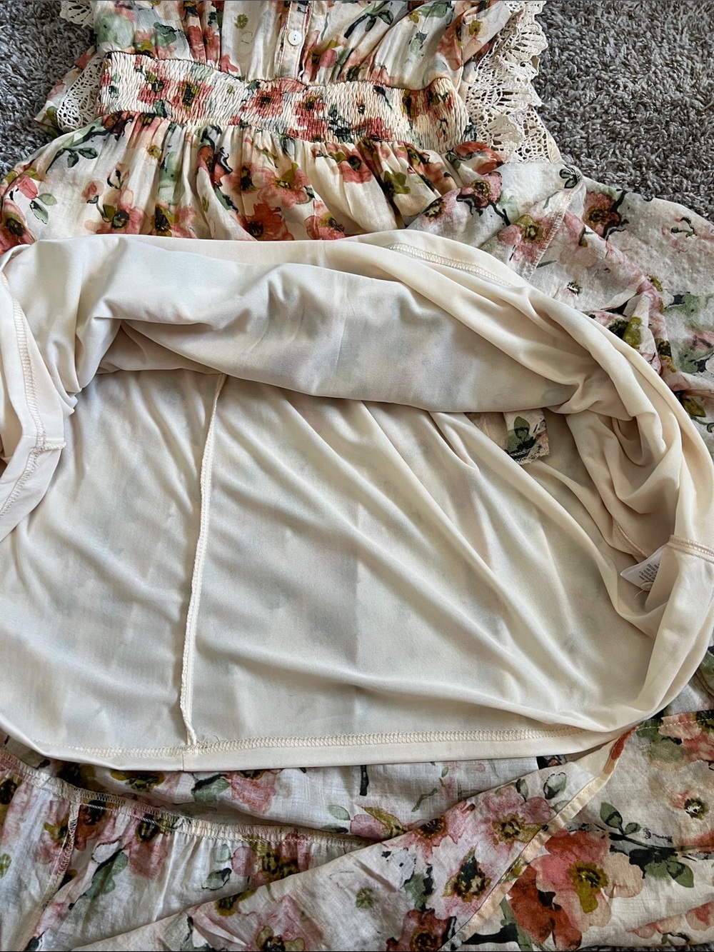 Like New! BALTIC BORN Aliyah Midi Dress Coral Floral in Size S - Picture 11 of 16